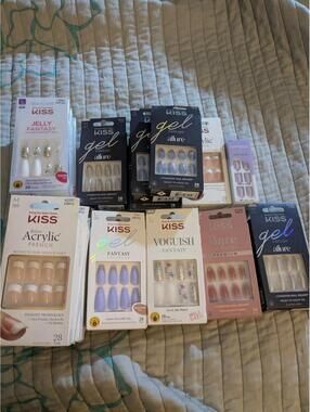 20 Sets Of  press on nails SIZE Small- Bulk Lot Kiss Gel Jelly Allure Impress